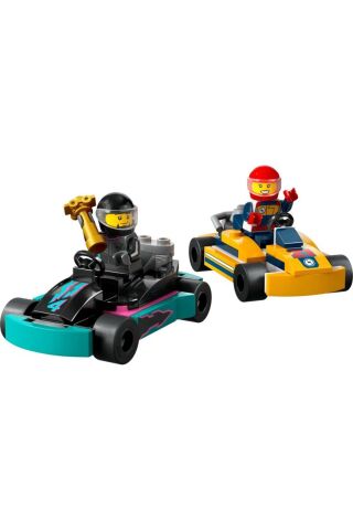 ® City Go-Kartlar ve Yarış Sürücüleri 60400 - Yaratıcı Oyuncak Yapım Seti (99 Parça)