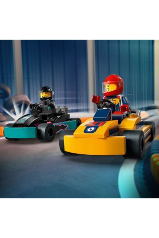 ® City Go-Kartlar ve Yarış Sürücüleri 60400 - Yaratıcı Oyuncak Yapım Seti (99 Parça)