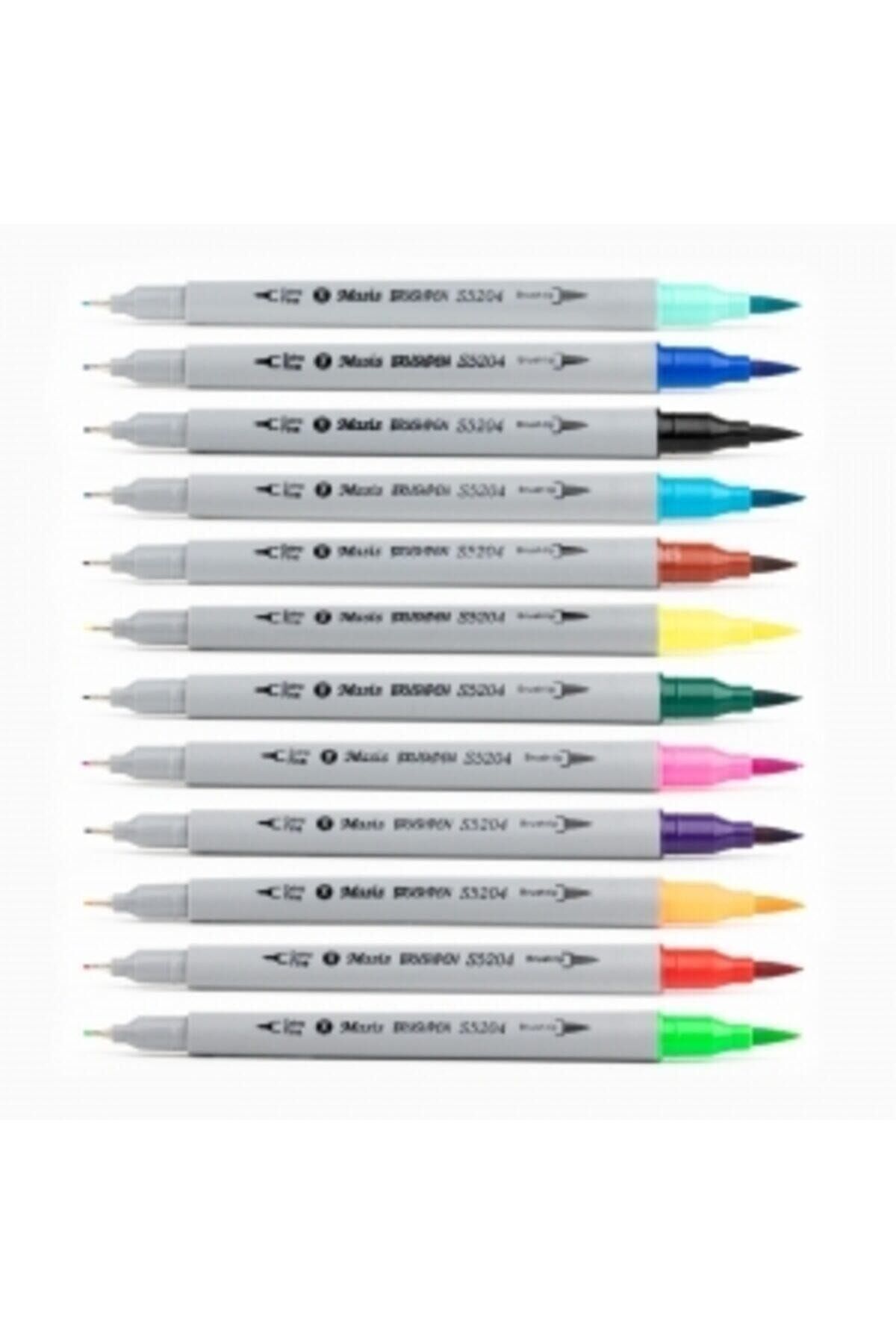 Masis Brushpen Ve Fineliner 12 Li Paket