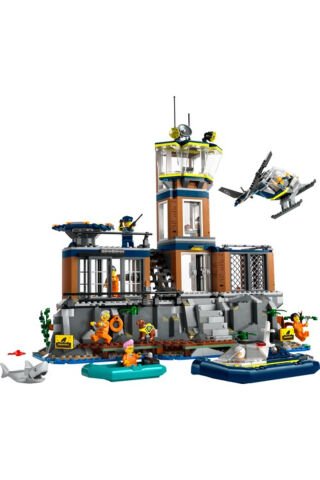® City Polis Hapishane Adası 60419 -  Oyuncak Yapım Seti (980 Parça)