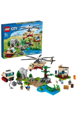 City Vahşi Hayvan Kurtarma Operasyonu 60302 - Yaratıcı Oyuncak Yapım Seti (525 Parça)