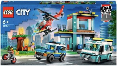 LEGO ® City Acil Durum Araçları Merkezi 60371 - 6 Yaş ve Üzeri Çocuklar için Yapım Seti (706 Parça)
