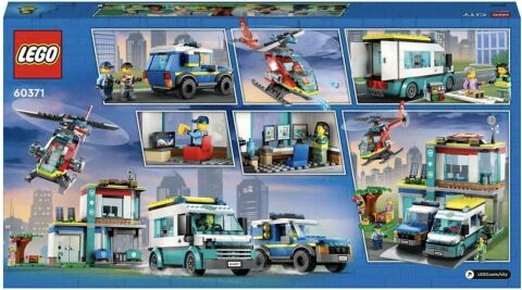 LEGO ® City Acil Durum Araçları Merkezi 60371 - 6 Yaş ve Üzeri Çocuklar için Yapım Seti (706 Parça)