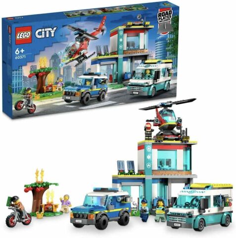LEGO ® City Acil Durum Araçları Merkezi 60371 - 6 Yaş ve Üzeri Çocuklar için Yapım Seti (706 Parça)