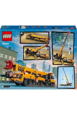 ® City Sarı Mobil İnşaat Vinci 60409 - 9 Yaş ve Üzeri Yapım Seti (1116 Parça)