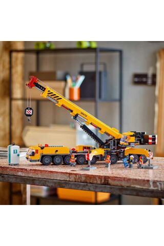 ® City Sarı Mobil İnşaat Vinci 60409 - 9 Yaş ve Üzeri Yapım Seti (1116 Parça)