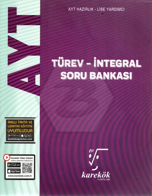 Karekök Yayınları AYT Türev İntegral Soru Bankası
