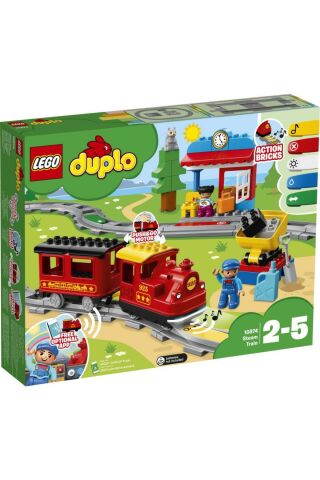 ® DUPLO® Buharlı Tren 10874 - Çocuklar için Oyuncak Yapım Seti (59 Parça)