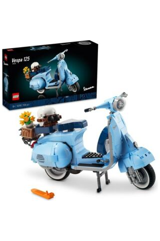 ® ICONS Vespa 125 10298 -  Yetişkinler İçin Koleksiyonluk Dekoratif Yapım Seti (1106 Parça)
