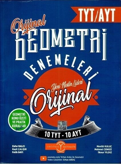 Orijinal Yayınları TYT AYT Geometri Orijinal 10'lu Denemeleri
