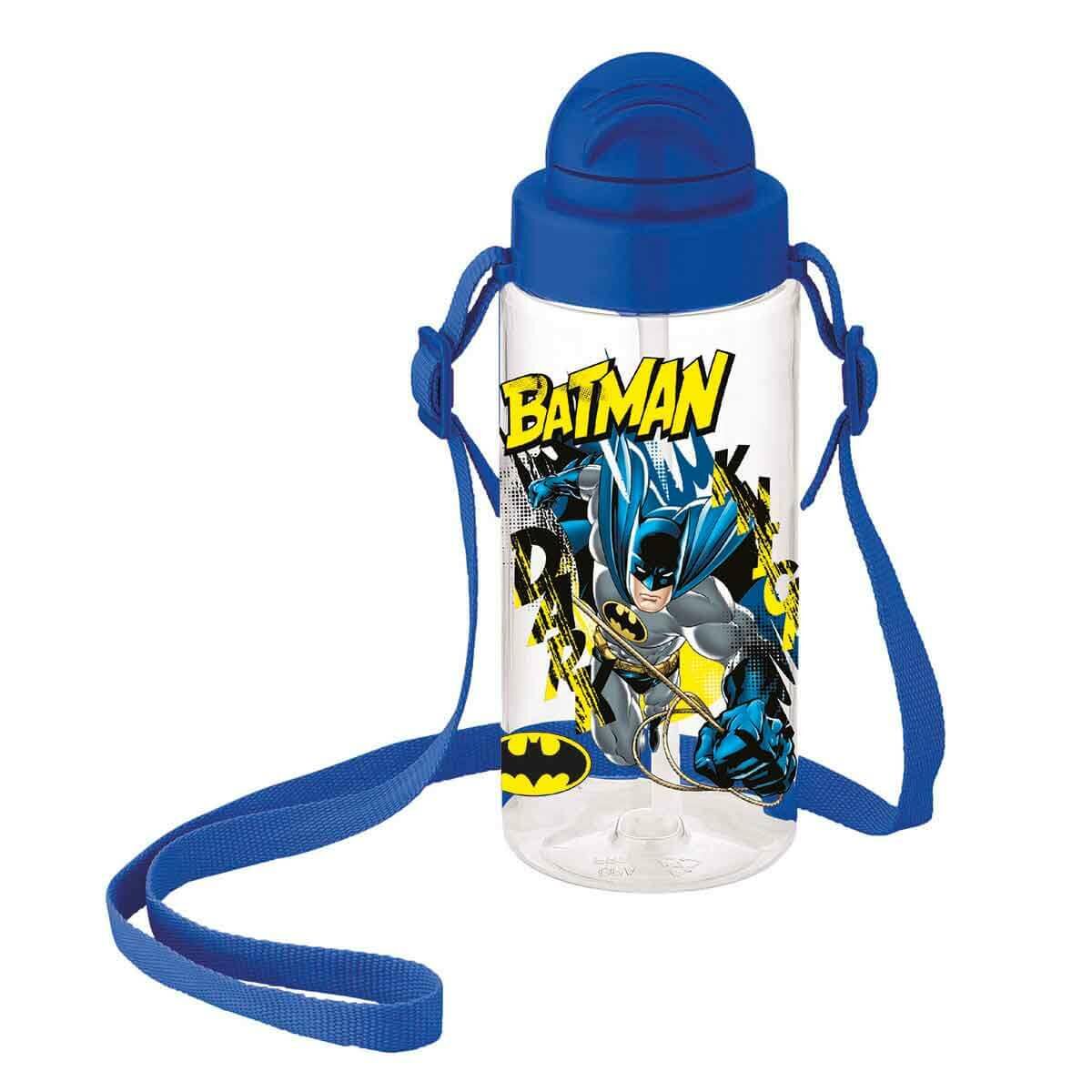 Timon Batman Pipetli Matara 500 Ml Mavi