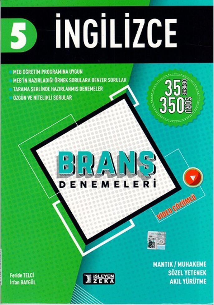 İşleyen Zeka 5. Sınıf İngilizce Branş Denemeleri