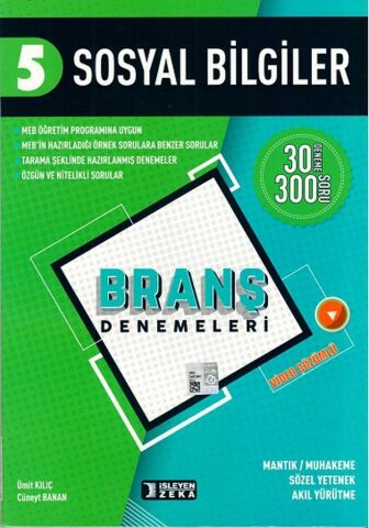 İşleyen Zeka 5. Sınıf Sosyal Bilgiler Branş Denemeleri