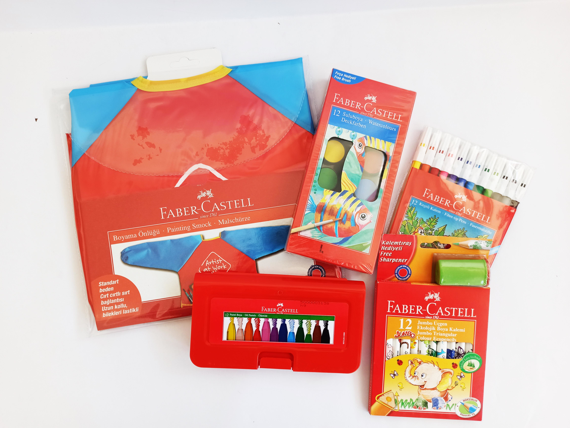 Faber-Castell Boya Seti+Boyama Önlüğü