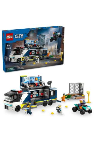 ® City Polis Mobil Suç Laboratuvarı Kamyonu Oyuncağı 60418 (674 Parça)