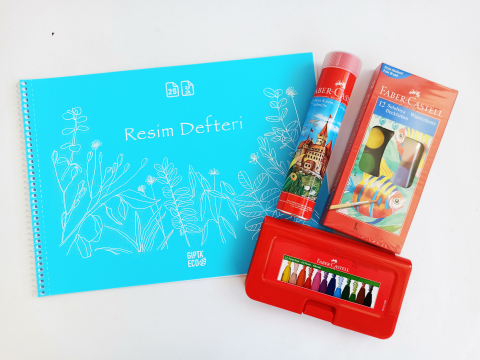 Gıpta Resim Defteri+Faber-Castell Boya Seti 2