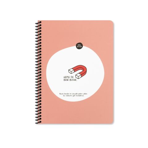 Hisli Şeyler 16.5x22.5 Çizgili Defter - Hepsi De Beni Bulur