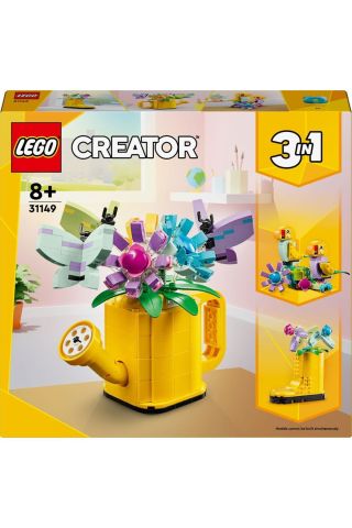 ® Creator Sulama Kabında Çiçekler 31149 -  3’ü 1 Arada Yaratıcı Oyuncak Yapım Seti (420 Parça)