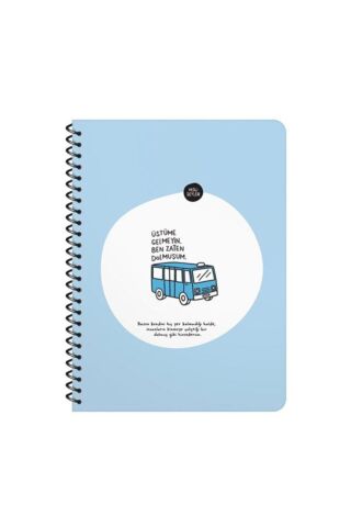Hisli Şeyler 16,5x22,5 Kareli Defter - Üstüme Gelmeyin Ben Zaten Dolmuşum
