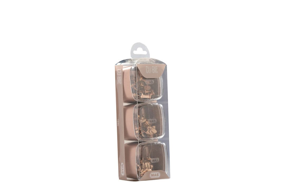 Mas Cubbie RoseGold 3'lü Ofis Seti (Harita Çivisi Kalp,Yıldız,Top)