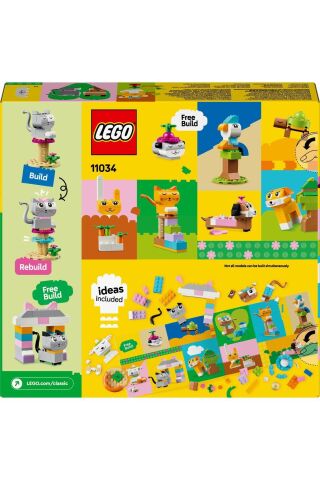 ® Classic Yaratıcı Evcil Hayvanlar İnşa Edilebilen Hayvan Oyuncağı 11034 (450 Parça)