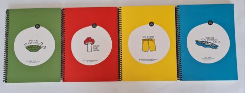 Keskin Color Hisli Şeyler 18,5x25 80 Yaprak Spiralli Karton Kapak Çizgili Defter