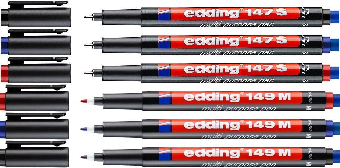 Edding Asetat Kalemi Silgili Set (e-147S) (e-149M)