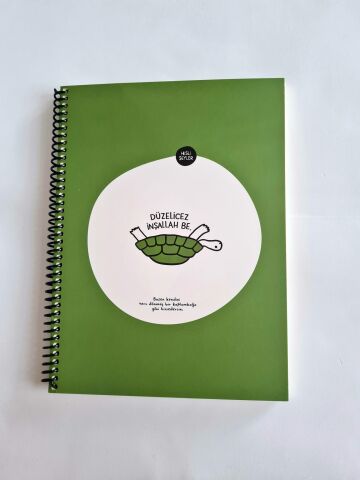 Keskin Color Hisli Şeyler 18,5x25 80 Yaprak Spiralli Karton Kapak 4 Kareli 4 Çizgili Defter