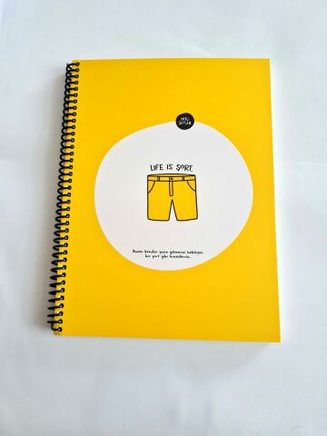 Keskin Color Hisli Şeyler 18,5x25 80 Yaprak Spiralli Karton Kapak 4 Kareli 4 Çizgili Defter