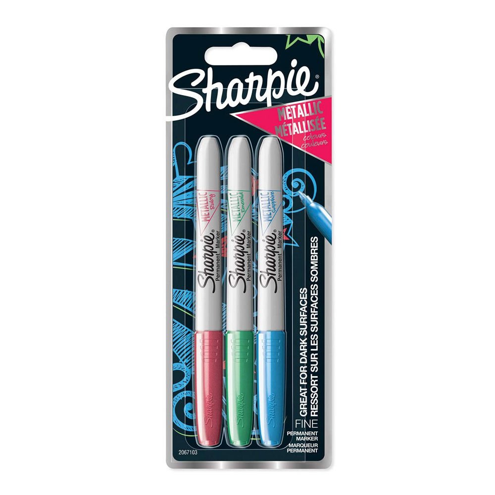 Sharpie Metalik Markör 3'lü Blister Paket