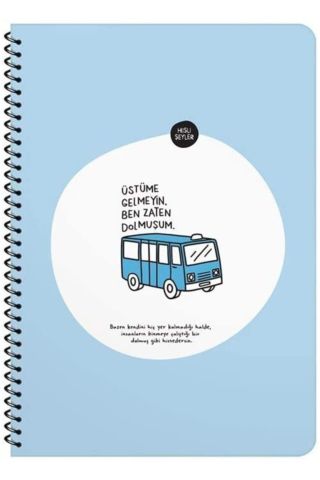Hisli Şeyler 16.5x22.5 4 Farklı Model Kareli Defter 4 Adet