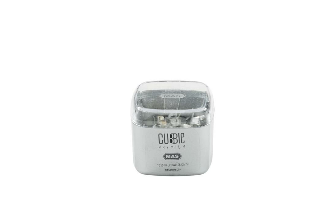 Cubbie Premium Kalp Harita Çivisi - Silver