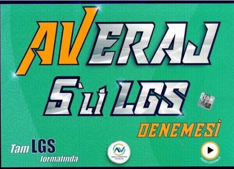 Av Akıllı Versiyon Yayınları 8. Sınıf LGS 5 li Averaj Deneme