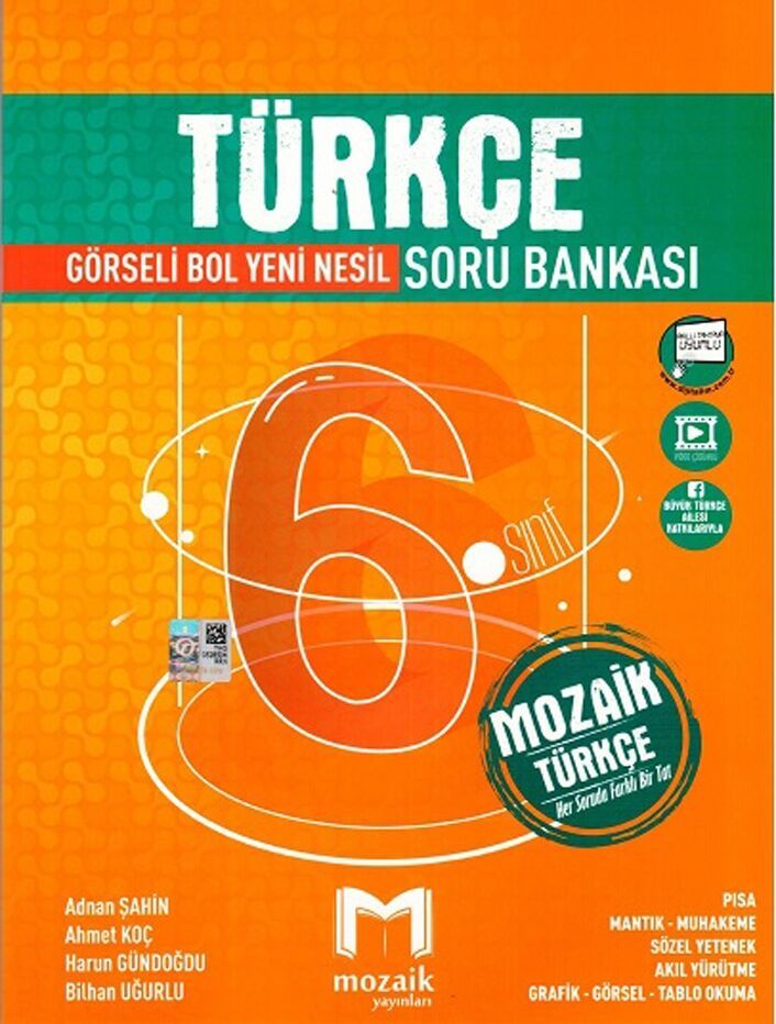 Mozaik Yayınları 6. Sınıf Türkçe Soru Bankası