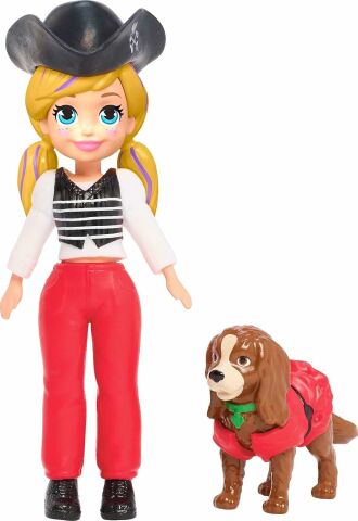 Polly Pocket Polly Rocket ve Hayvan Dostu Kostüm Giyiyor Oyun Seti MATTEL.D.GDM15