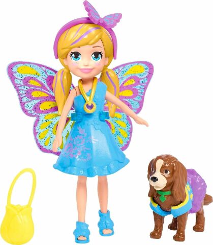 Polly Pocket Polly Rocket ve Hayvan Dostu Kostüm Giyiyor Oyun Seti MATTEL.D.GDM15