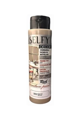 Selfy Decor Vernikli Boya 500cc Vizon 5850