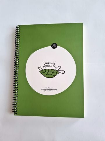 Keskin Color Hisli Şeyler 18,5x25 80 Yaprak Spiralli Karton Kapak 4 Kareli 4 Çizgili Defter