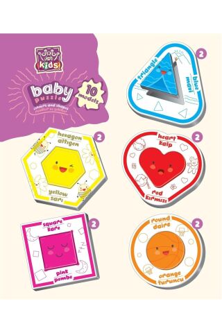 Şekiller Ve Renkler Baby Puzzle Art Kids