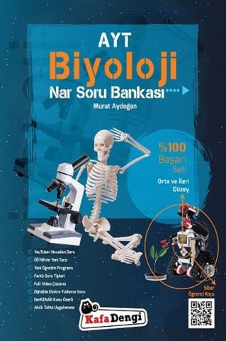 Kafa Dengi AYT Biyoloji Orta ve İleri Düzey Nar Soru Bankası