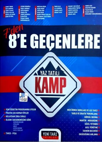 Yeni Tarz Yayınları 7 Den 8 e Geçenlere Yaz Tatili Kamp