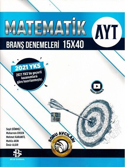 Bilgi Sarmal AYT Matematik 15 x 40 Branş Denemeleri