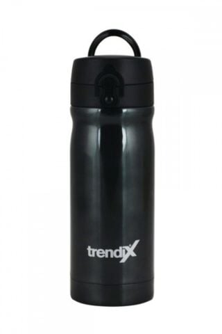 Metalik Çelik Içli Matara 350ml. Siyah