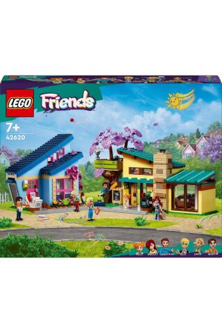 ® Friends Olly ve Paisley'nin Aile Evleri 42620 -  Yaratıcı Oyuncak Yapım Seti (1126 Parça)