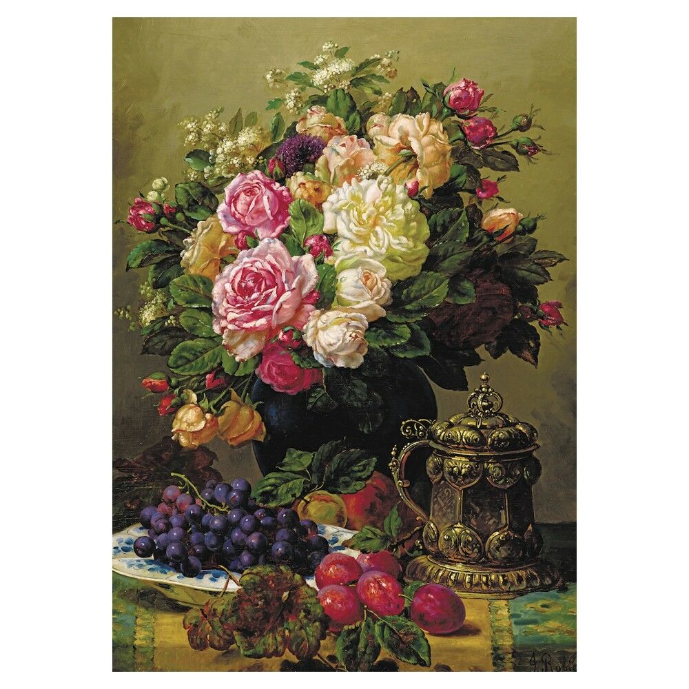 Keskin Color Güller,Üzüm,Erik 48x68cm 1000 Parça Puzzle