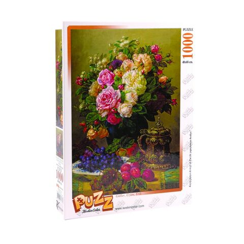 Keskin Color Güller,Üzüm,Erik 48x68cm 1000 Parça Puzzle