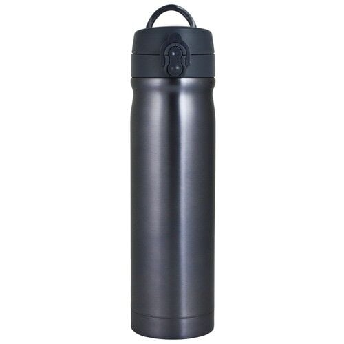 Çelik İçli Matara 500ml Koyu Gri
