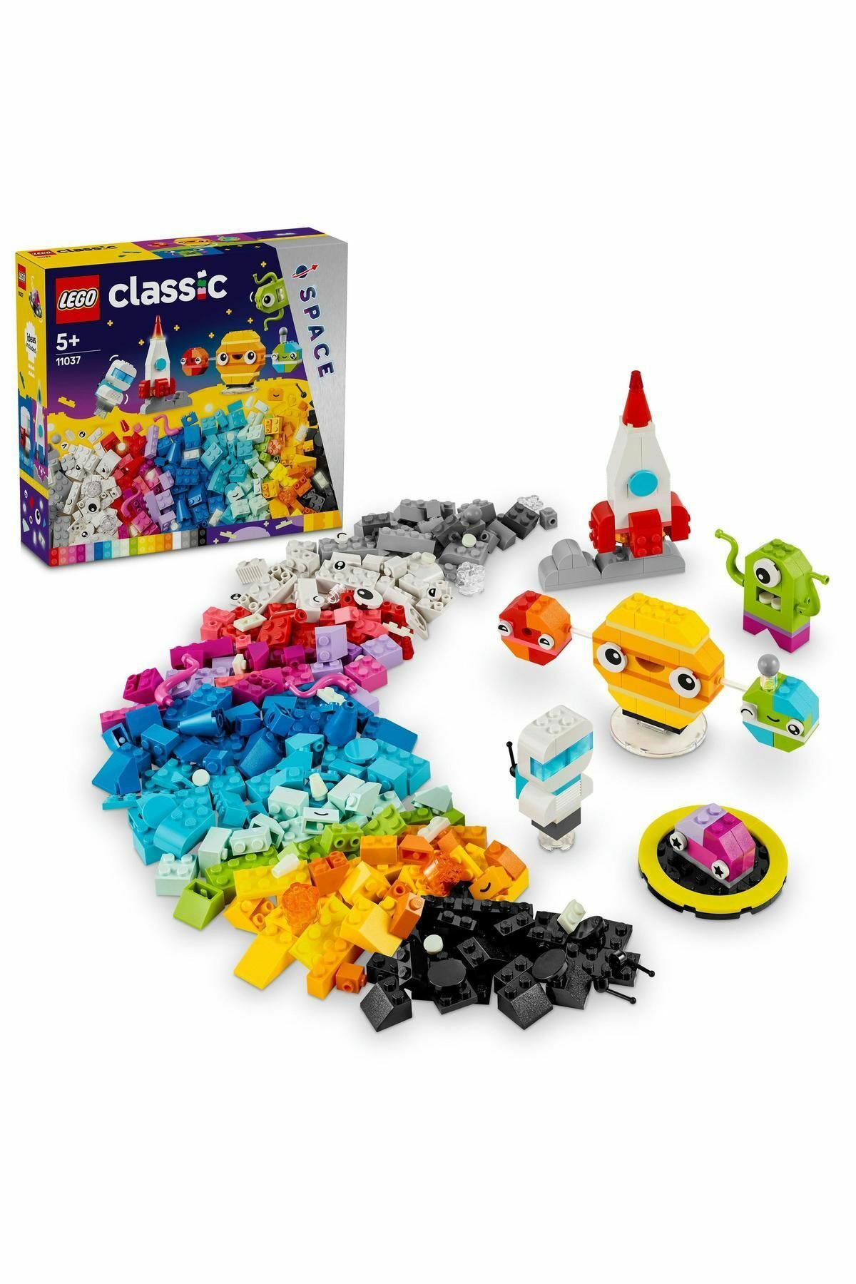 ® Classic Yaratıcı Uzay Gezegenleri seti 11037 (450 Parça)