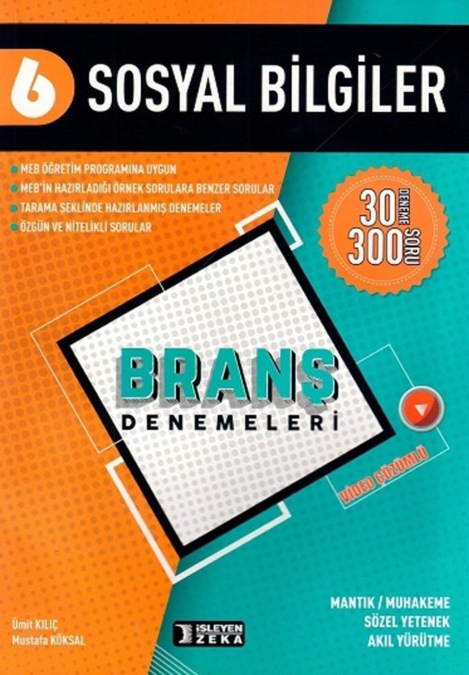 İşleyen Zeka 6. Sınıf Sosyal Bilgiler Branş Denemeleri