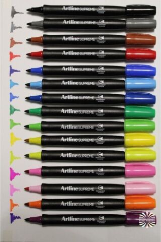 Supreme Permanent Marker/ Kalıcı Markör 15 Renk